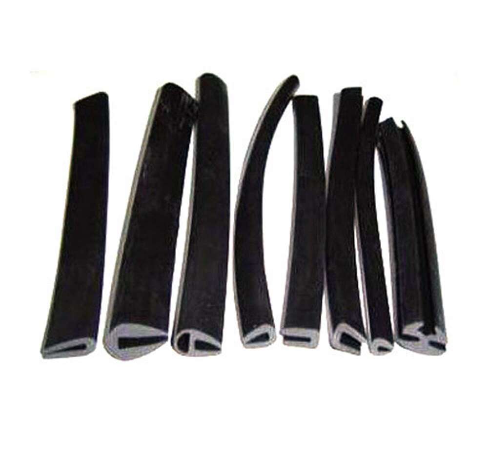 Crusher Rubber Beading - Color: Black
