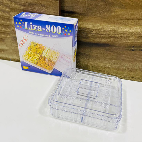 Liza-800 Multipurpose Nut Box - Color: Transparent