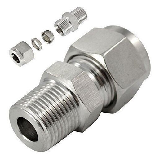 Stainless Steel Double Ferrule Hex Fitting