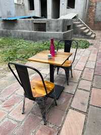 Cafe Dining Set Iron Chair