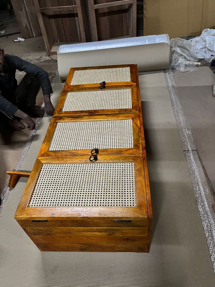 Wooden Rattan Cabinet Sideboard