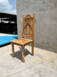 Wooden Carved Dining Chair - Assembly: No Assembly Required