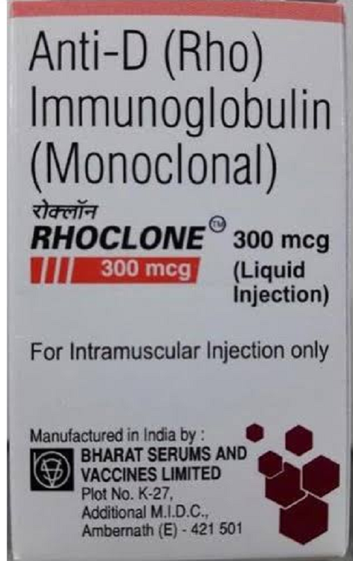 Rhoclone 300 Mcg Injection