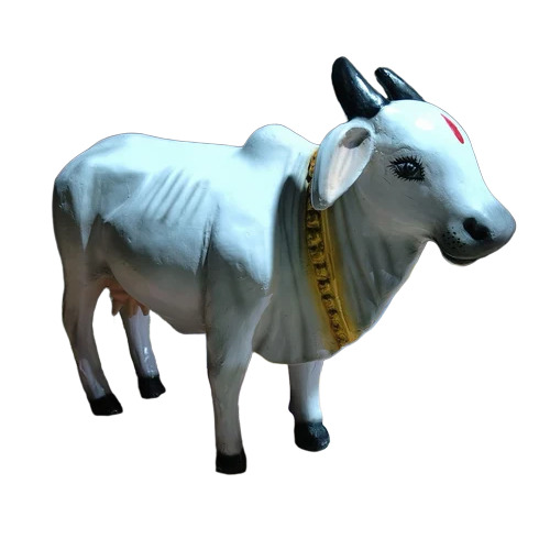 Fiber Cow Statue - Color: Multi Colour