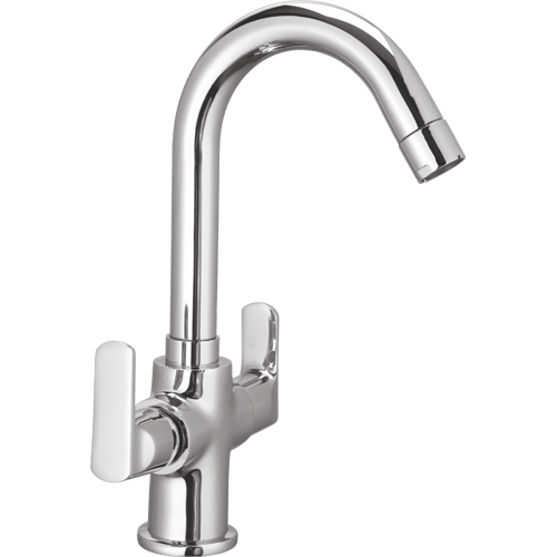 Ar-1429 Centre Hole Basin Mixer - Color: Silver