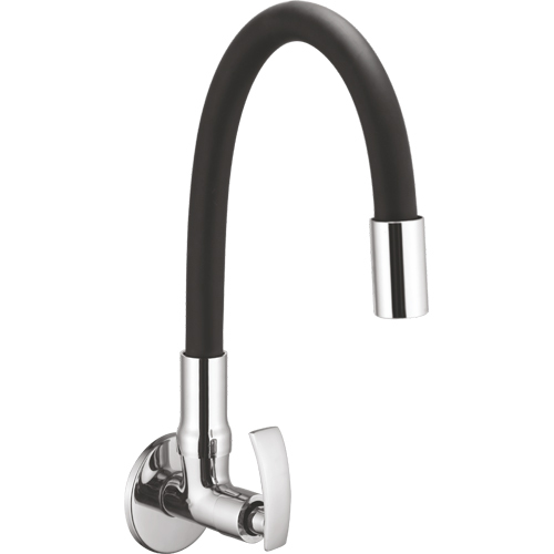 Vg-2527 Sink Cock Flexible Spout - Color: Silver & Black