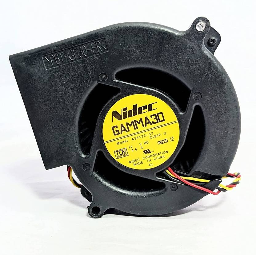 NIDEC A34123-57 Electronic Spices DC12V, Blower Fan-3 Wires with PWM | GAMMA30 CIS4F | 0.46Amp | Fan with Heat Sinks All in one Cooler  (Black)