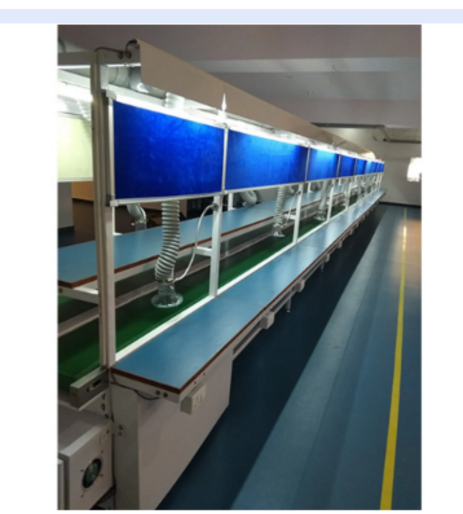 Touch-up Belt Conveyor With Double Sided Working Platform