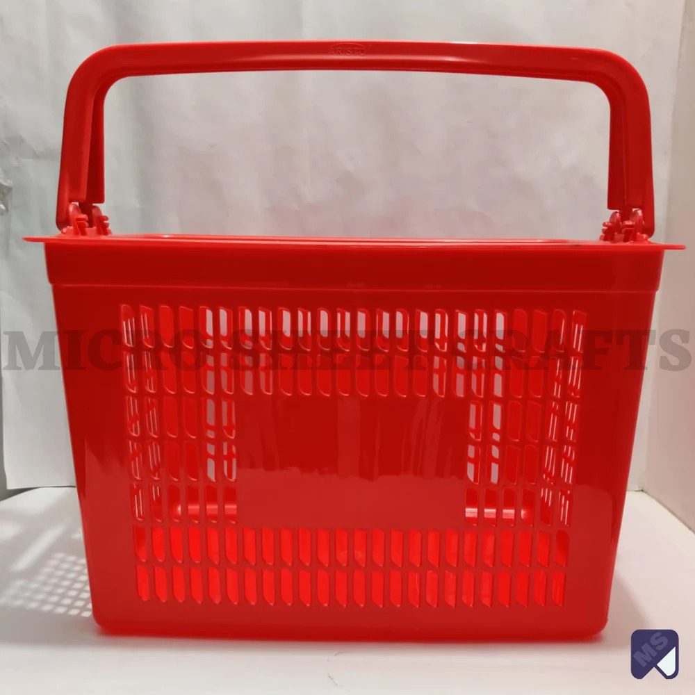 Plastic Shopping Basket - Color: As Per Requirement