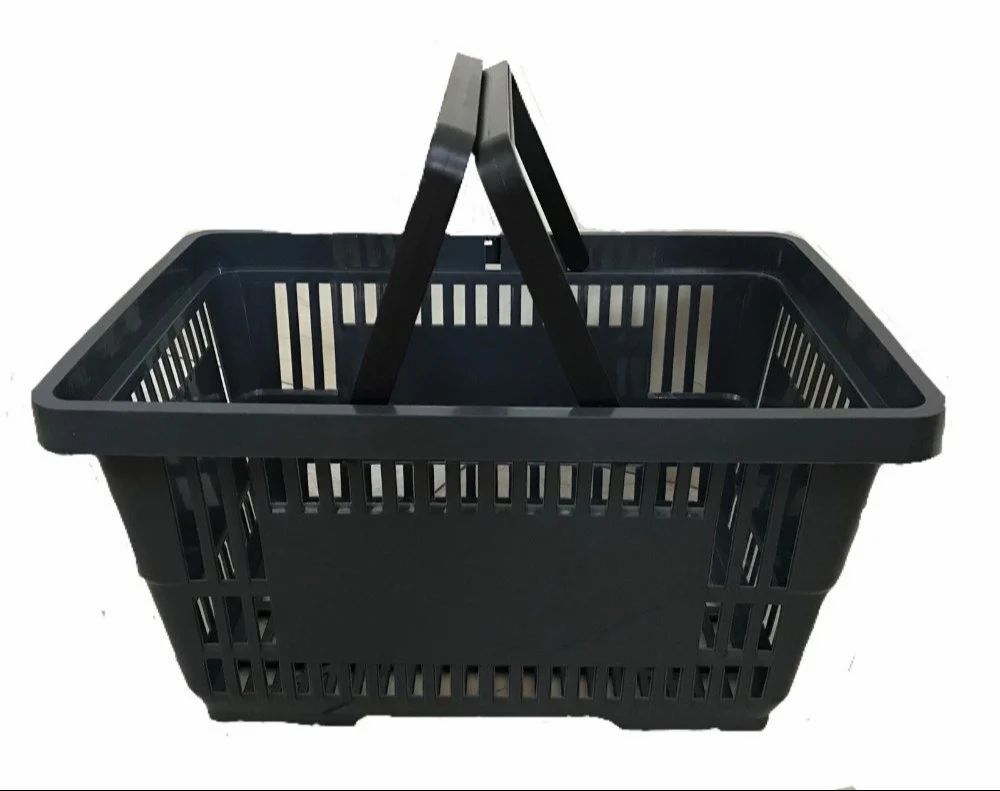 Plastic Shopping Basket - Color: As Per Requirement