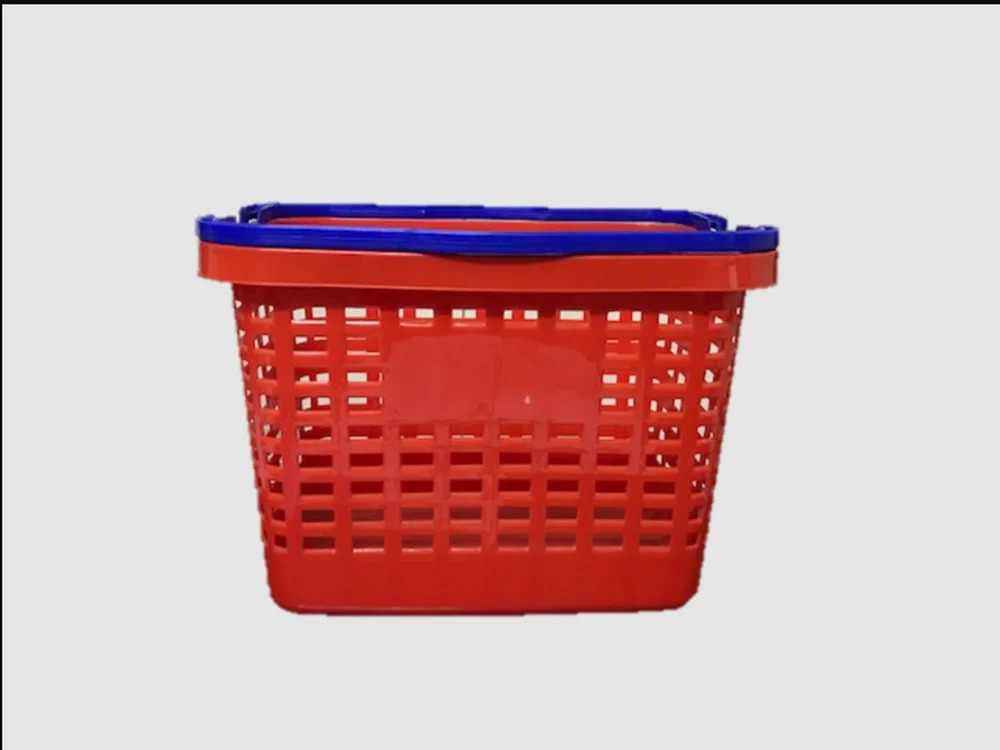 Plastic Shopping Basket - Color: As Per Requirement