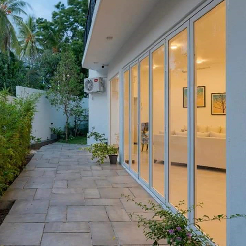 Aluminium Fixed Glass Partition - Color: Clear