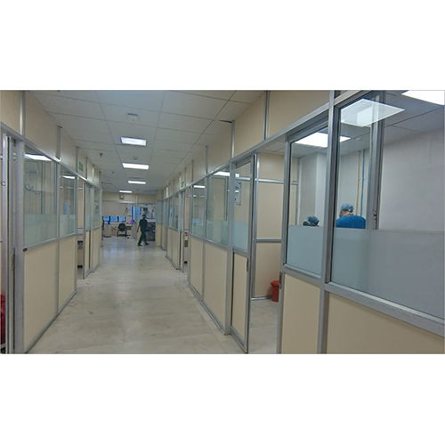 Office Interior Glass Partition - Color: Clear