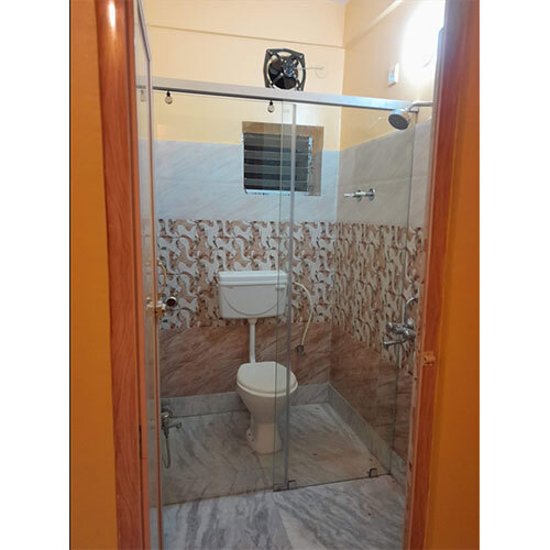 Bathroom Glass Shower Partition - Color: Transparent