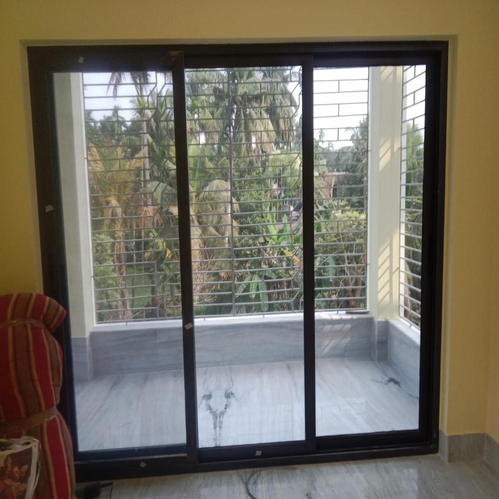 Aluminium Sliding Window - Color: Black