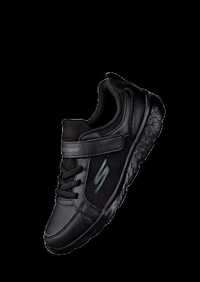 Skechers Black Velcro School Shoe