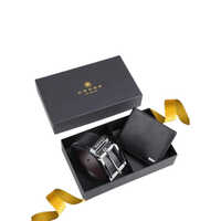 Cross Leather Wallet And Belt Combo - Color: Black