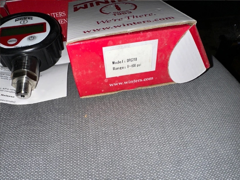 Winters Instruments Canada Digital Pressure Gauge Model Dpg212 Range 0 To 30 Psi