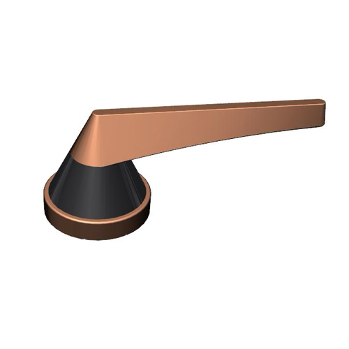 Mortise Door Handle - Color: Golden