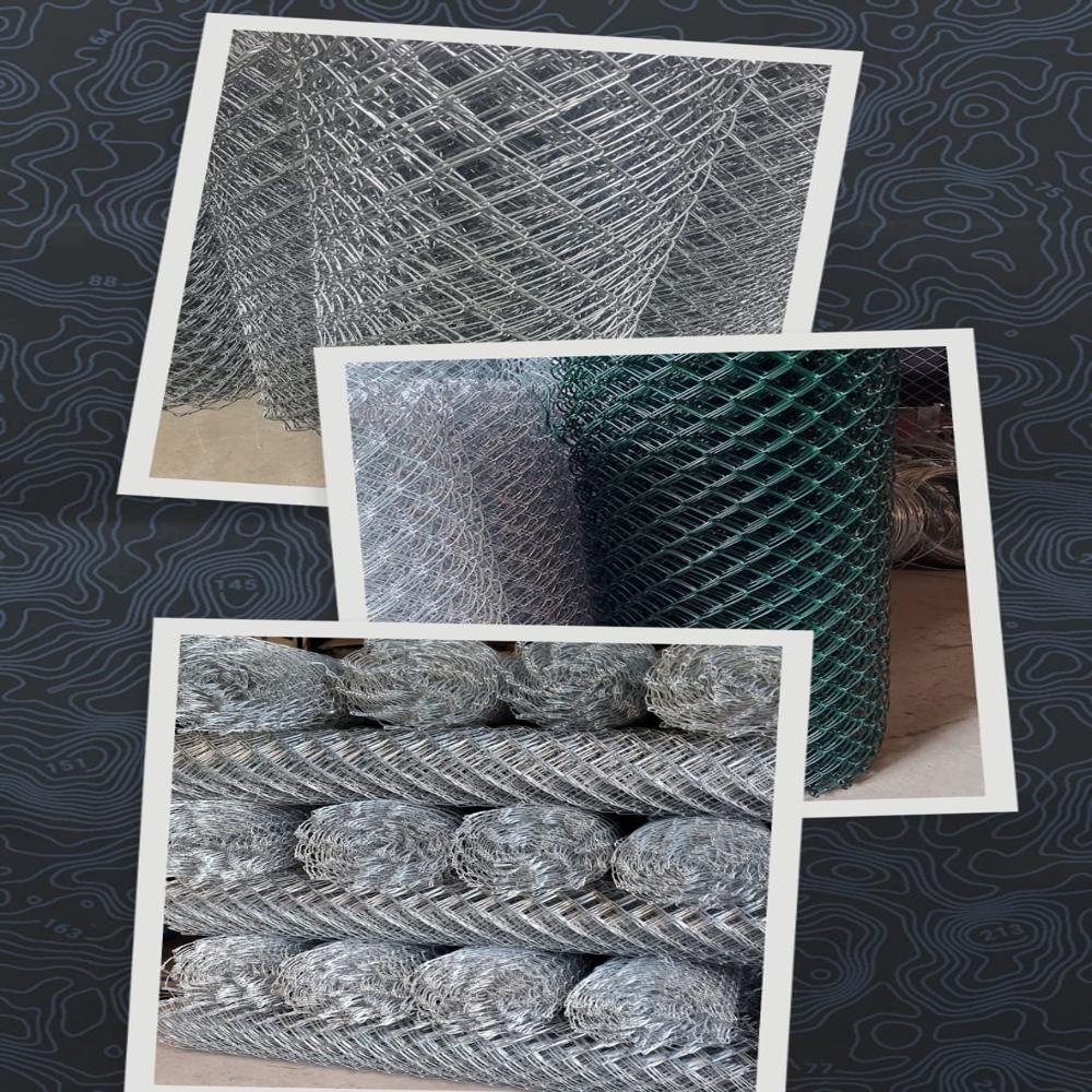 Gi Chain Link Mesh - Gi Coated Wire 30 To 270gsm, 2-4mm Dia, Pvc & Polymer Coatings Available, 1''x1'' To 4''x4'' Opening, 50' Roll | Suitable For Industrial & Commercial Sites, 1-year Warranty, Durable Iron Construction