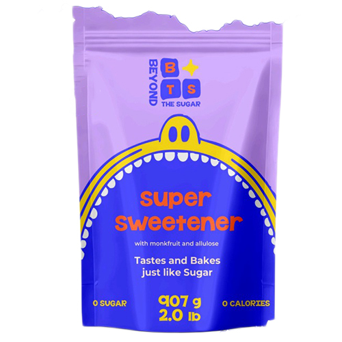 Monk Fruit Sweetener With Allulose | Zero Sugar | Sugar Replacement | Natural - Color: White