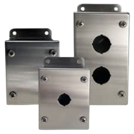 Ss Push Button Box - Color: Silver