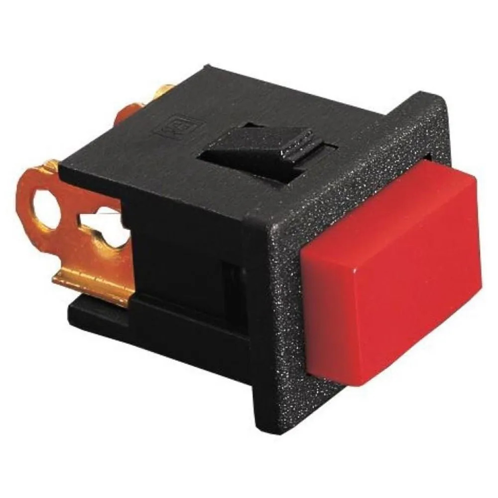 Plastic Push Switch - Color: Black And Red