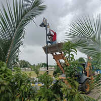 242 Decorative Garden Pole - Color: Black