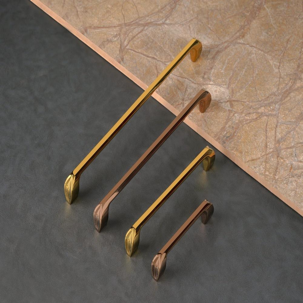 Zinc Door Pull - Color: Gold