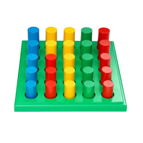 Round Peg Board With 25 Pegs