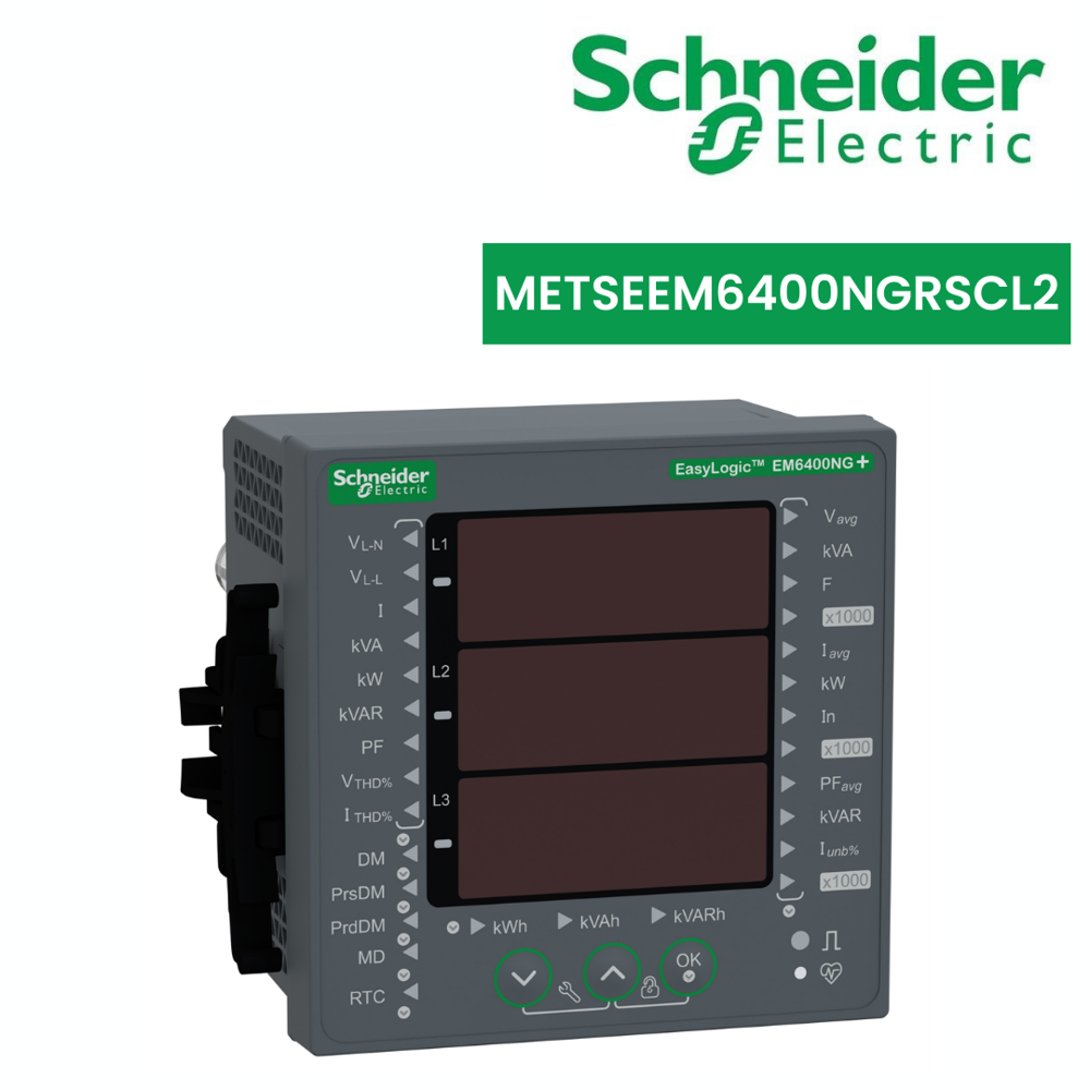 Power Meter-metseem6400ngrscl2 - Color: Red