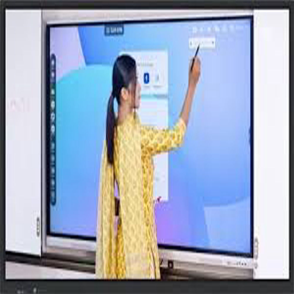 Interactive flat panel display