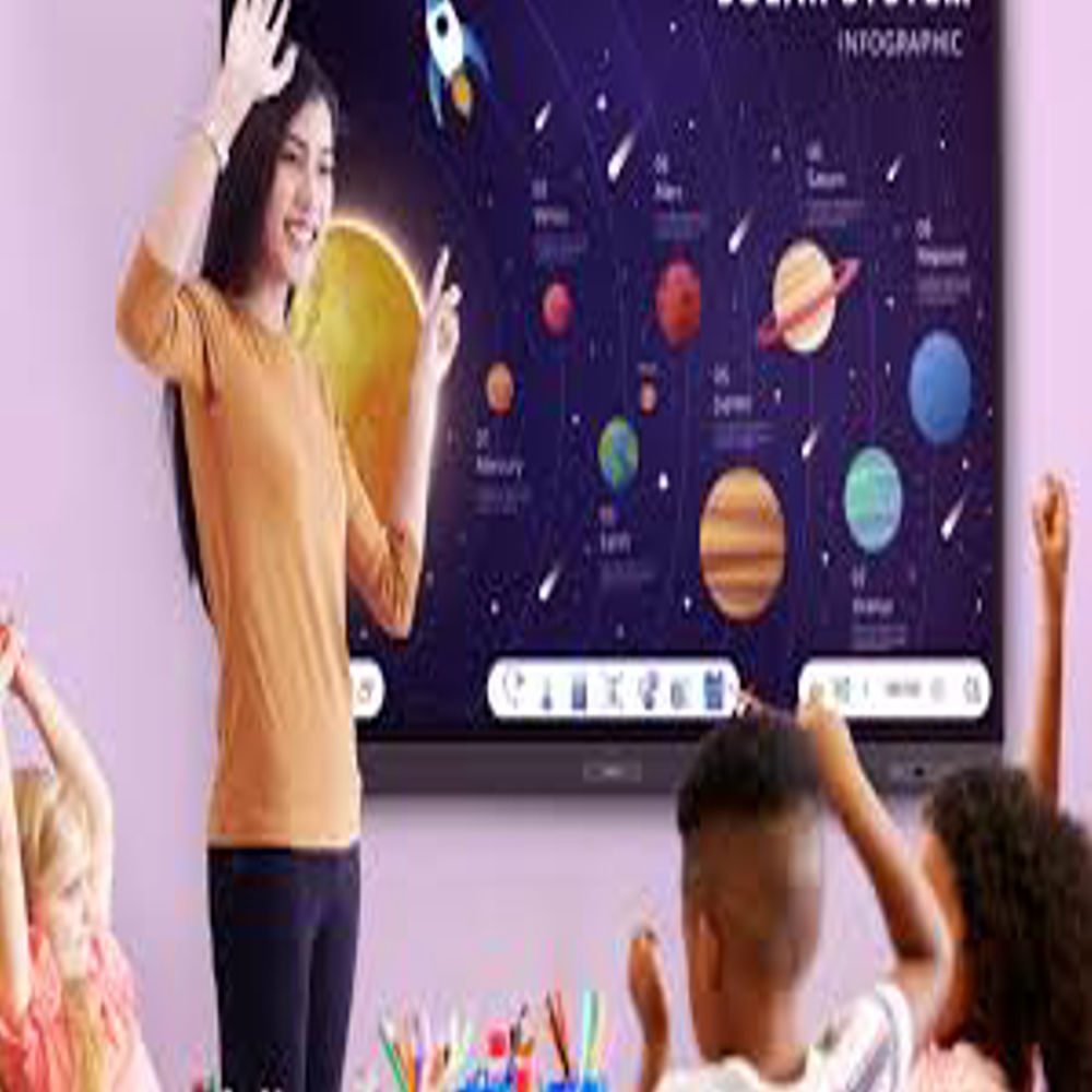 Interactive flat panel display