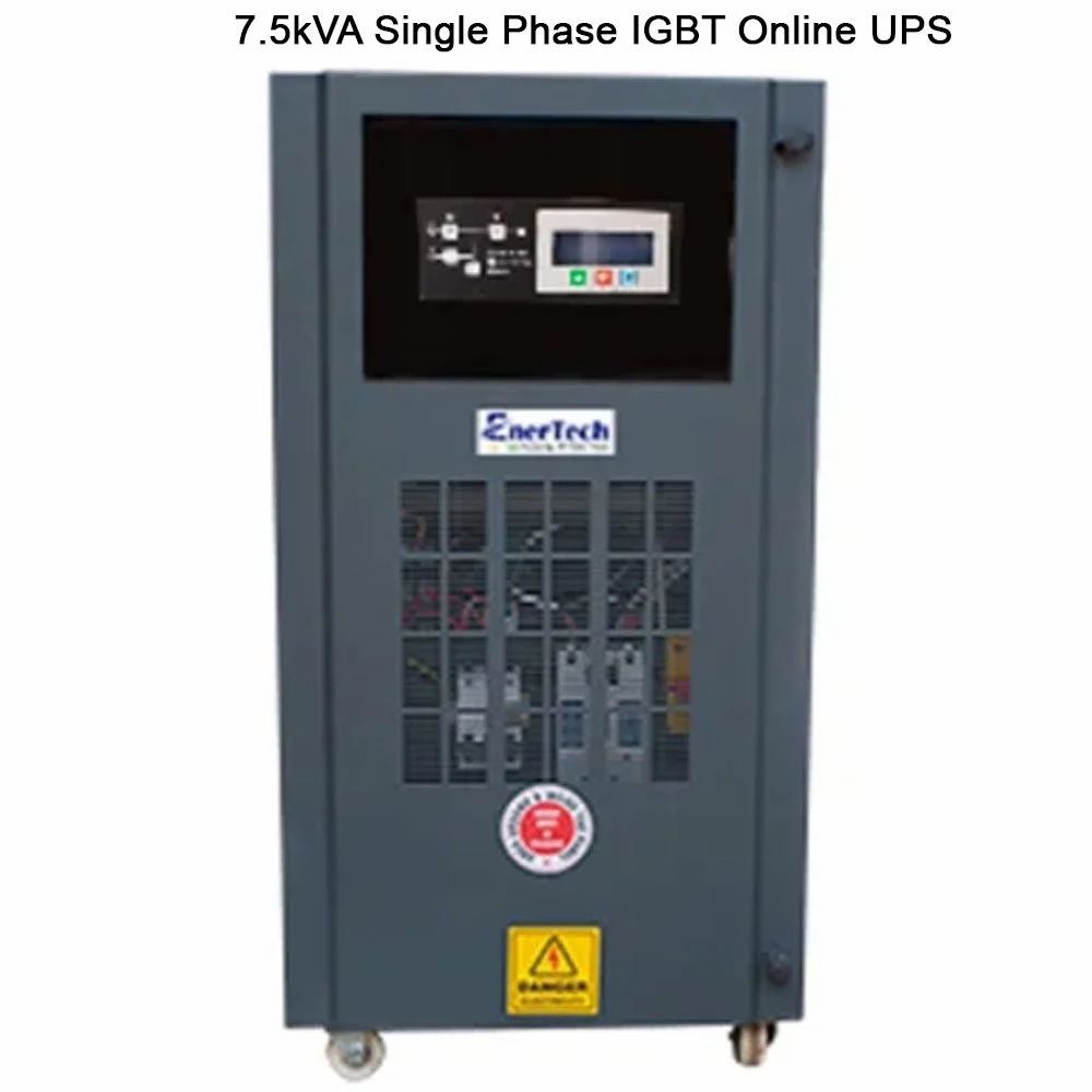 EnerTech 7.5kVA Single Phase IGBT Online UPS, 170 - 260 V, Htxi