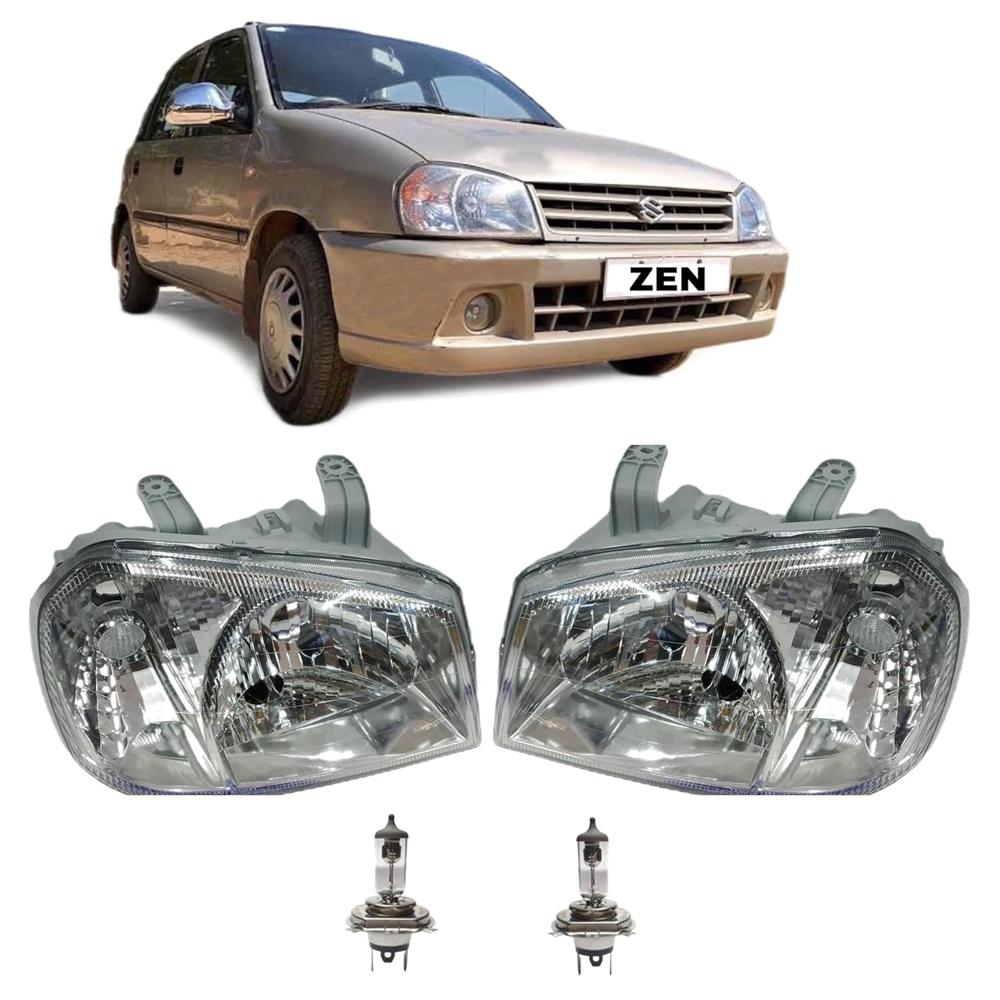 K D Headlight assembly for Maruti Suzuki Zen Without Motor 2003-2006 ( WITHOUT ADJUSTABLE MOTOR)