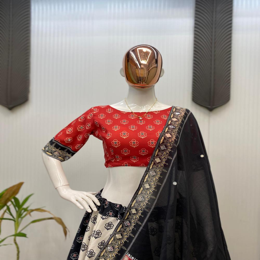 Navaratri Special Exclusive Lehenga Choli - Bust Size: 32 Inch (In)