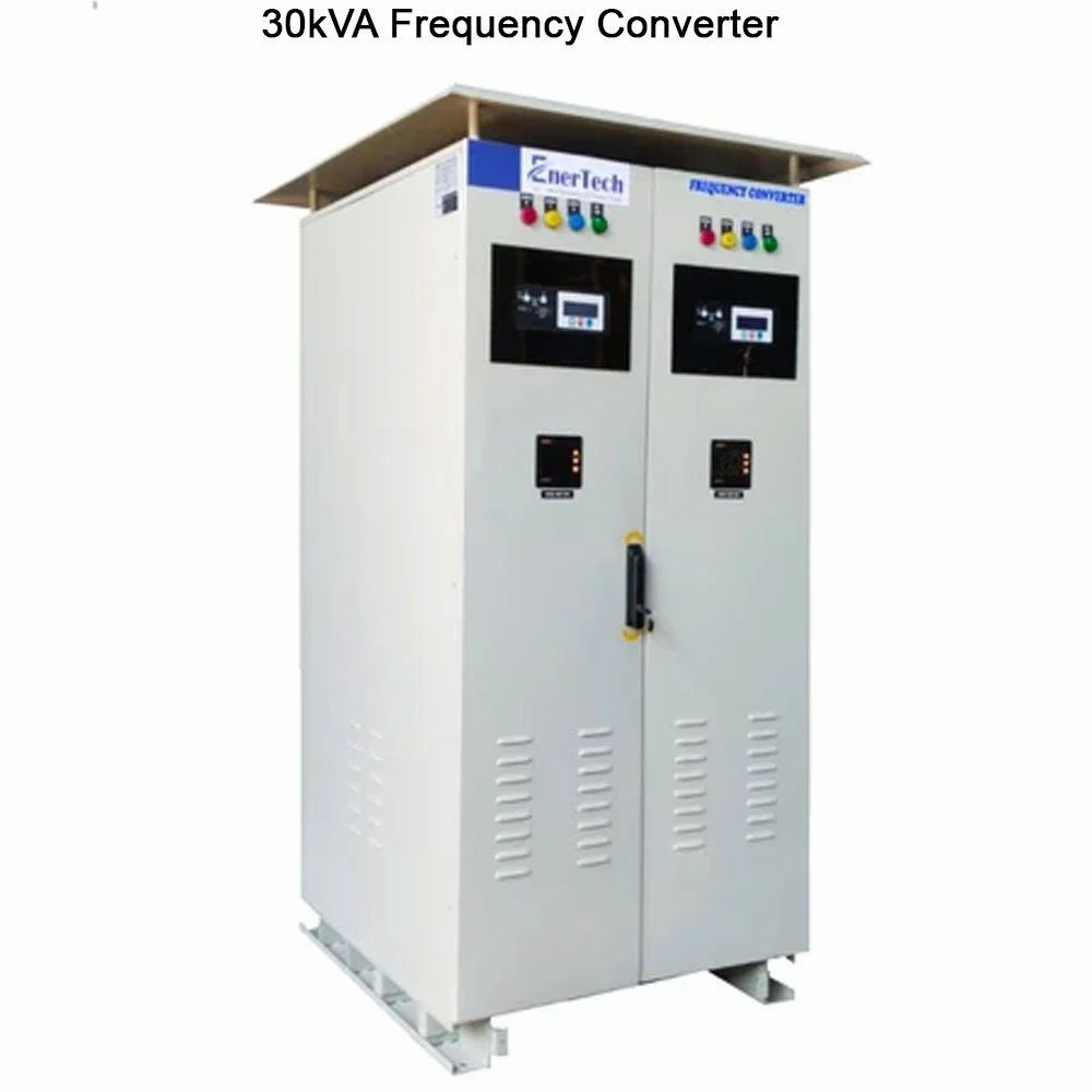 Enertech Single Phase 30kva Frequency Converter, For Industrial, Input Voltage: 240 V - Color: Grey