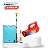 Dual Action Farming Combo Battery Sprayer + Mist Blower Gun - Capacity: 20 Ltr
