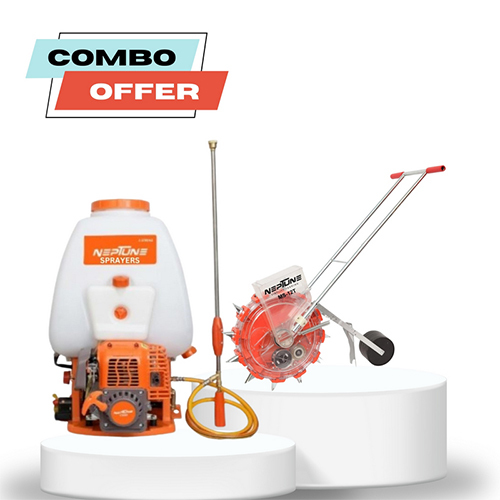 Dual Action Farming Combo Power Sprayer + 12 Teeth Seeder - Capacity: 20 Ltr