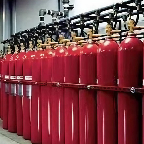 Inergen Fire Suppression System - Color: Red