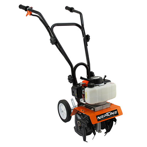 Neptune Mini Tiller With 2 Stroke Advanced Technology 52Cc Petrol Engine - Color: Orange And Black