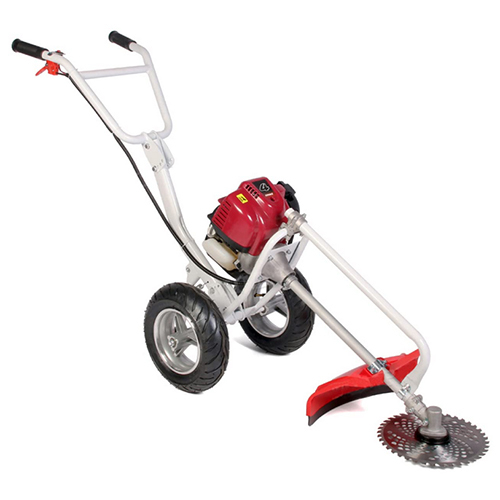 Neptune Trolley Brush Cutter Grass Trimmer, 4 Stroke Advanced Technology 35Cc Petrol Engine Grass Trimming Machine With Wheels For We-Ed - General Use: Industrial