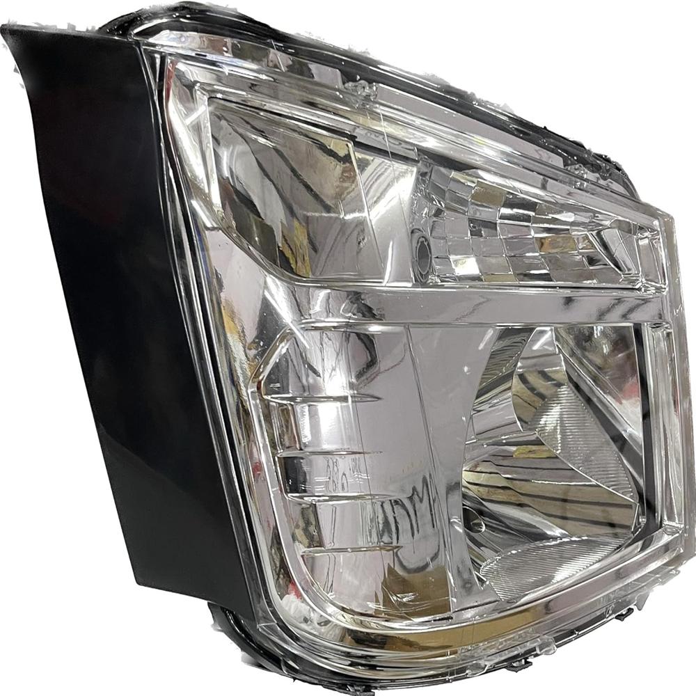 K D Headlight Assembly For Tata Intra White ( Without Adjustable Motor) - Body Material: Plastic