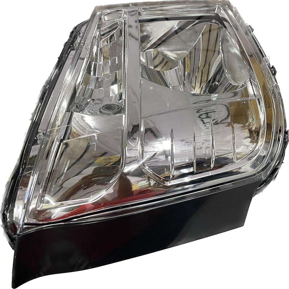 K D Headlight Assembly For Tata Intra White ( Without Adjustable Motor) - Body Material: Plastic