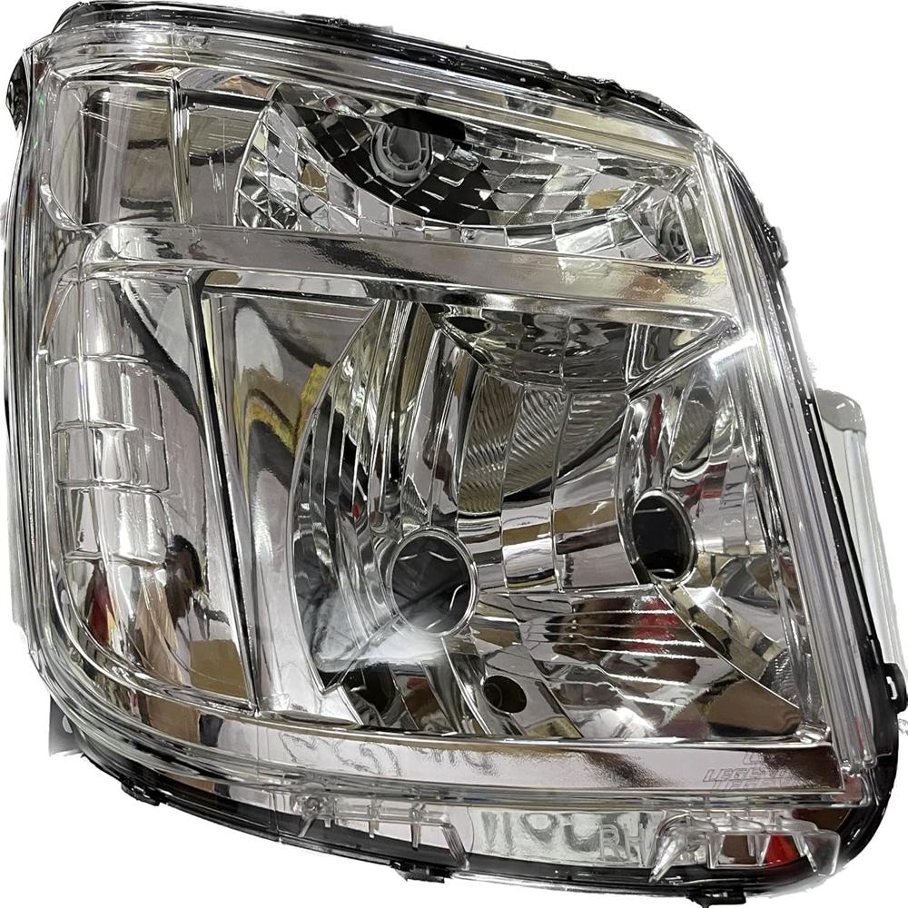 K D Headlight Assembly For Tata Intra White ( Without Adjustable Motor) - Body Material: Plastic
