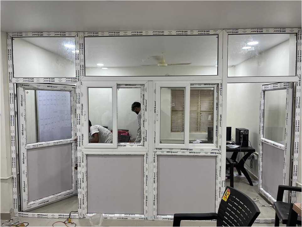 Upvc Doors With Partition Color White At Best Price In New Delhi Upvc Doors With Partition Color White At Best Price In New Delhi