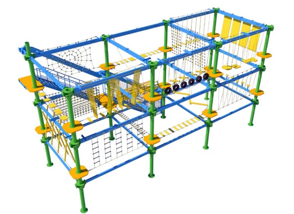 Rectangular Rope Course - Application Areas: Adventure Parks