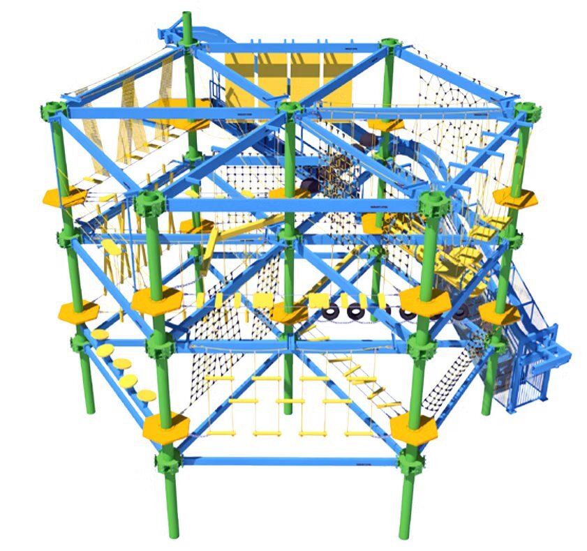 Hex Rope Course - Application Areas: Adventure Parks