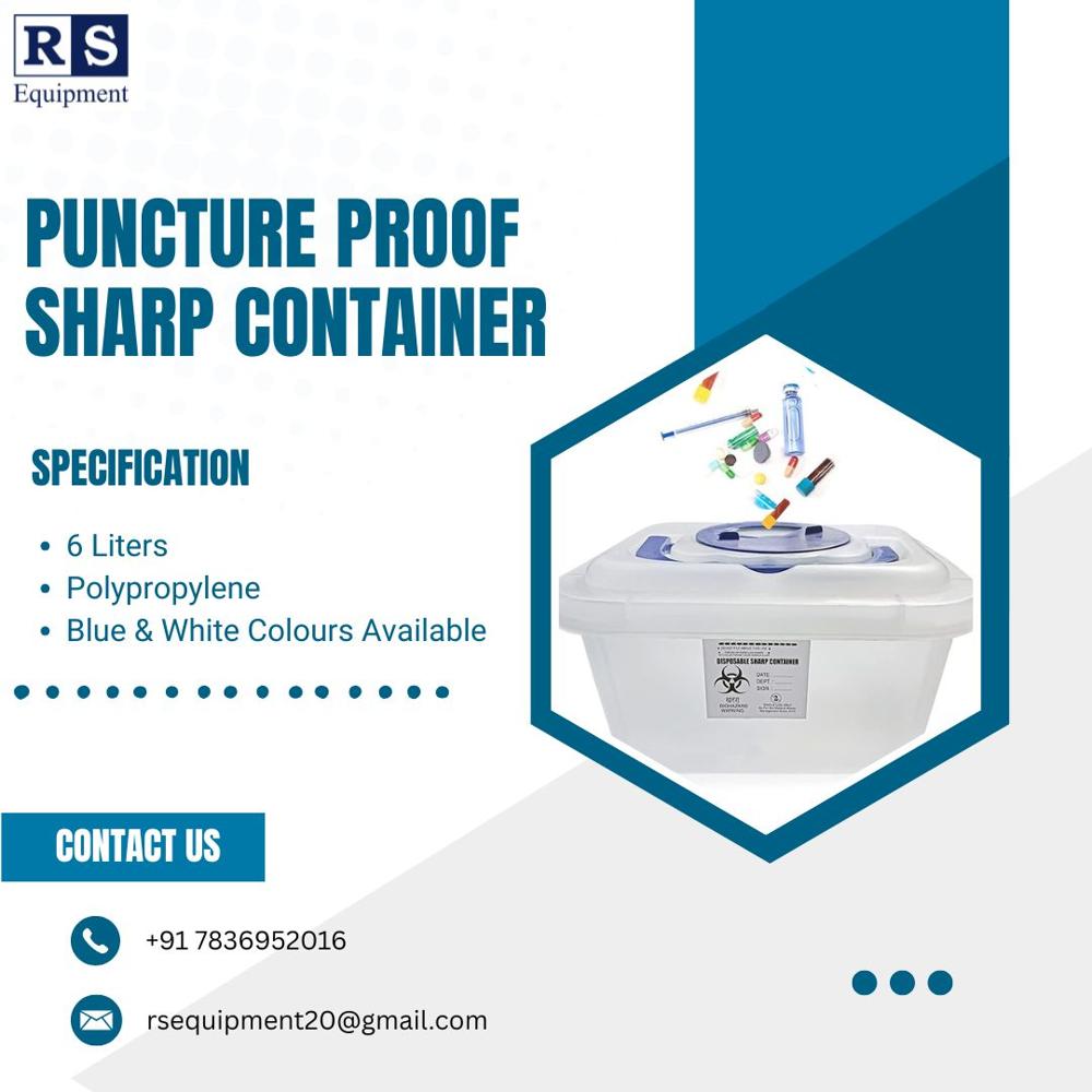 Puncture Proof Sharp Container 6 Ltr