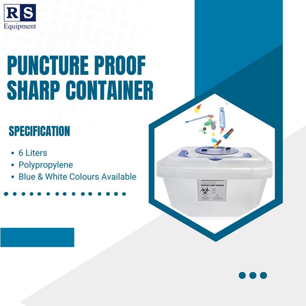 Puncture Proof Sharp Container 6 Ltr
